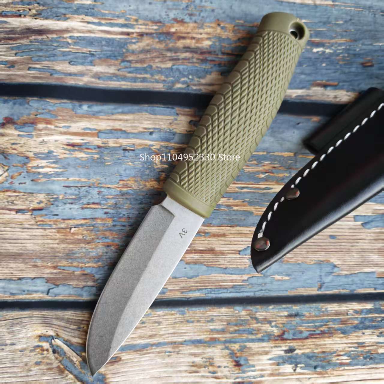 Survival Knife Full Tang - BM200 プッコ高硬度固定刃ナイフ シース付き 小型ポケットアウトドア荒野冒険登山ユーティリティツール EDC