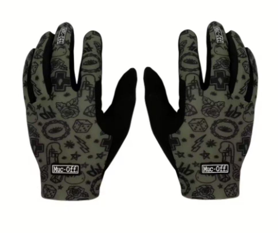 クールな模様のロングフィンガーサイクリンググローブ アウトド - Outdoor Adventure Sports のレビューと価格