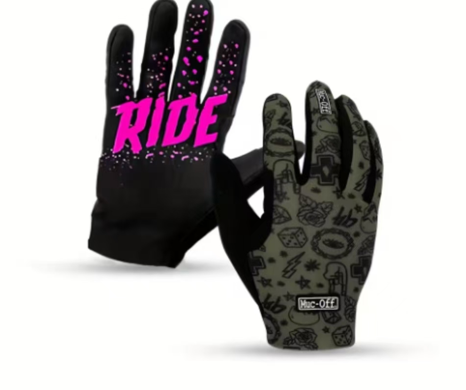 クールな模様のロングフィンガーサイクリンググローブ アウトド - Outdoor Adventure Sports のレビューと価格