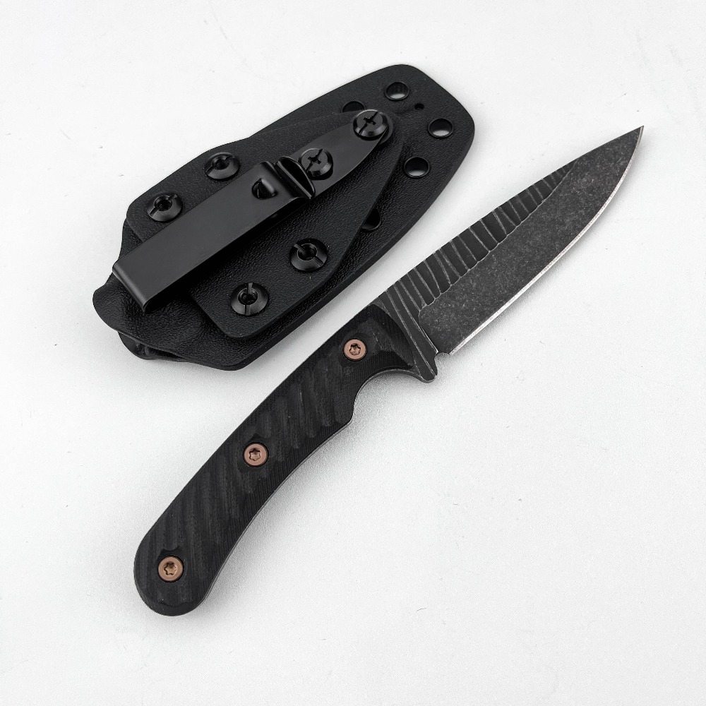 フルタングブッシュクラフトナイフ D2ブレード 滑り止めG1 - Survival Knife Full Tang のレビューと価格