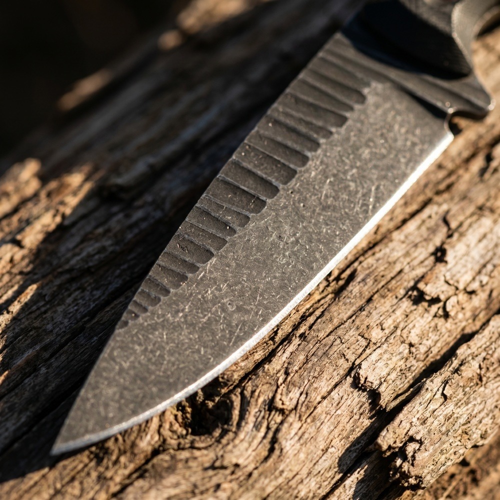 フルタングブッシュクラフトナイフ D2ブレード 滑り止めG1 - Survival Knife Full Tang のレビューと価格
