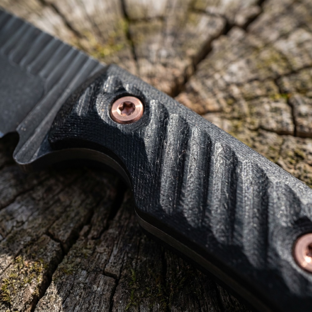 フルタングブッシュクラフトナイフ D2ブレード 滑り止めG1 - Survival Knife Full Tang のレビューと価格