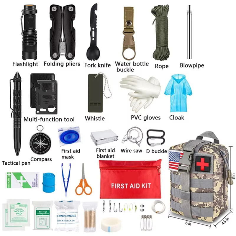 キャンプやハイキング用の応急処置キット,アウトドアギア,緊急 - Outdoor Adventure Gear のレビューと価格