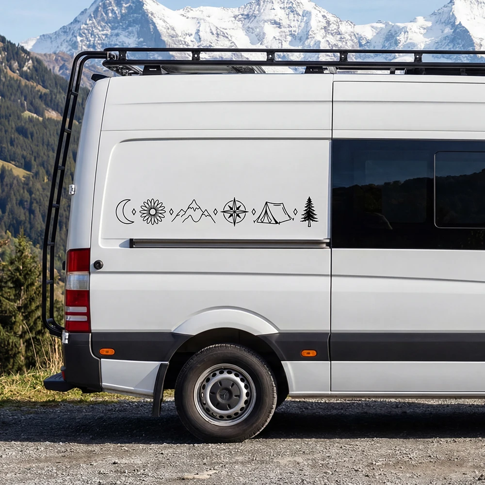 アウトドアアドベンチャーストーリーデザイン車のステッカーSU - Outdoor Adventure Vans のレビューと価格
