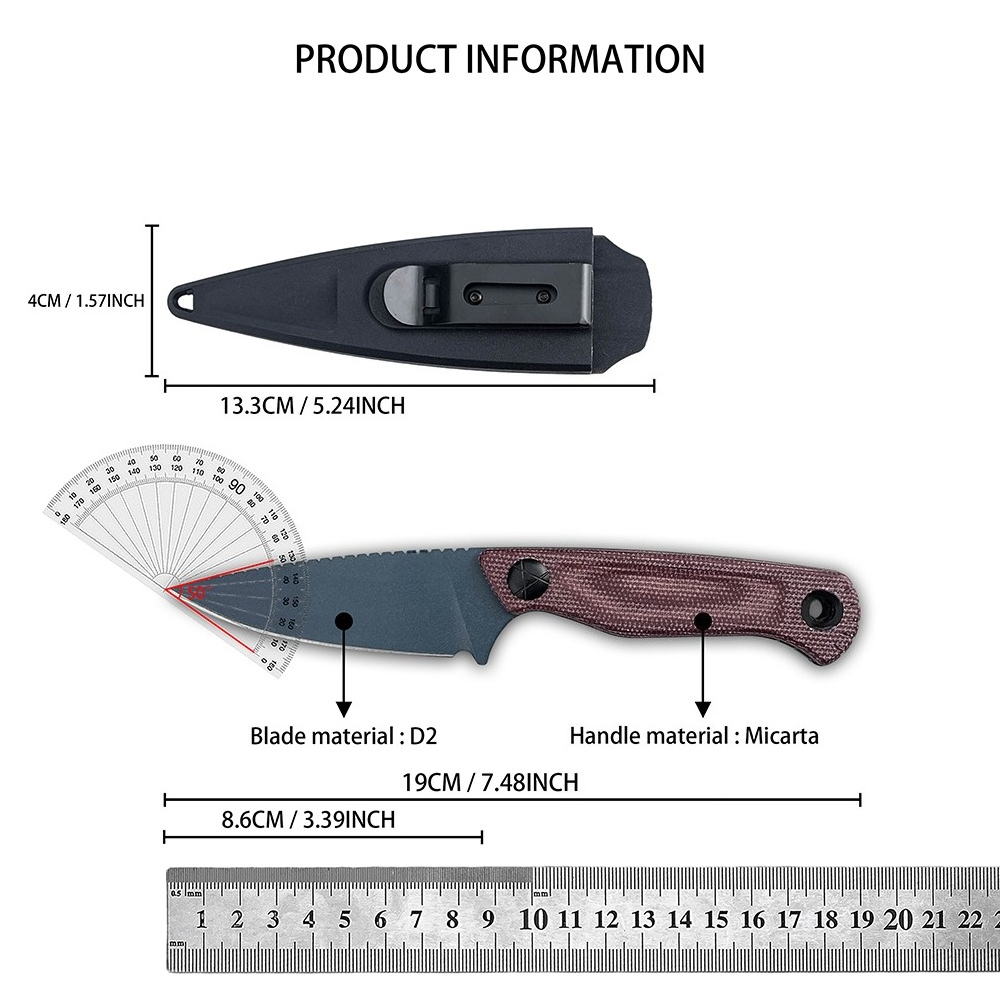 Dacian BM 203BT/203-1 固定 D2 ブレ - Survival Knife Full Tang のレビューと価格