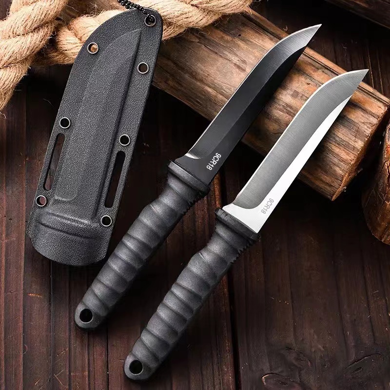 アウトドアポケットナイフ - シース付きポータブルキャンプナ - Survival Knife Full Tang のレビューと価格